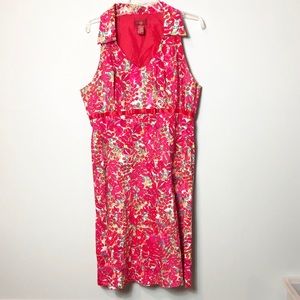 Sangria floral dress size 16 sleeveless